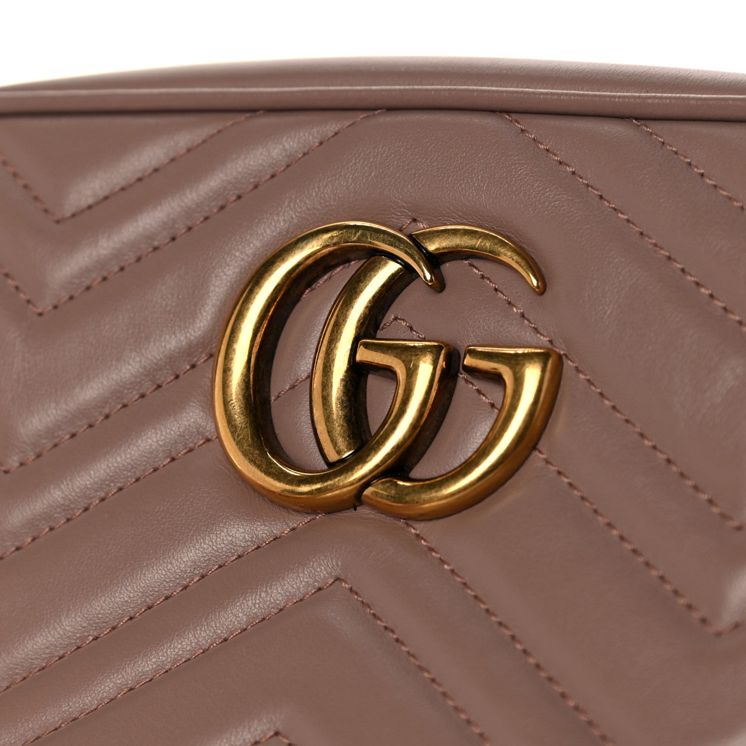 Gucci Calfskin Matelasse Small GG Marmont Chain Shoulder Bag Porcelain Rose 12 of 12