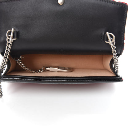 Gucci Velvet GG Monogram Super Mini Dionysus Shoulder Bag Red Cipria Black 5 of 9