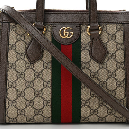 Gucci GG Supreme Monogram Small Ophidia Tote Bag Brown 8 of 16