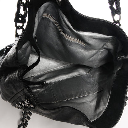 Chanel Glazed Caviar Modern Chain Tote Black 5 of 7