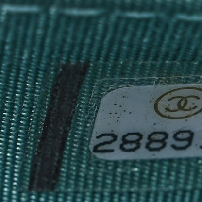 Chanel Caviar Quilted Boy Wallet On Chain WOC Light Blue 7 of 11