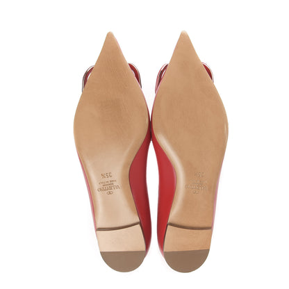 Valentino Garavani Nappa Vlogo Flats 35.5 Rouge Pur 5 of 8