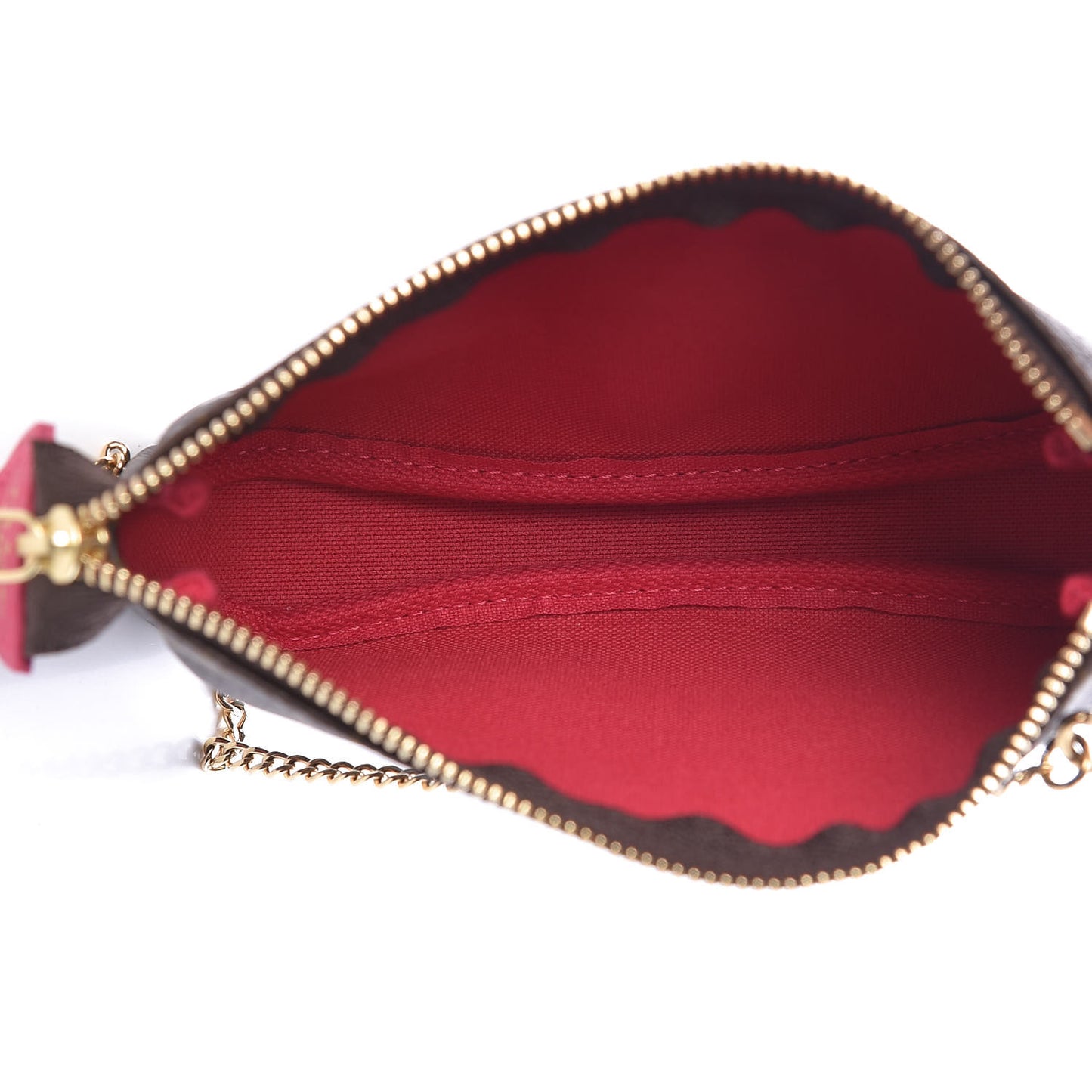 Monogram 2019 Christmas Animation Mini Courchevel Pochette Accessories Fuchsia
