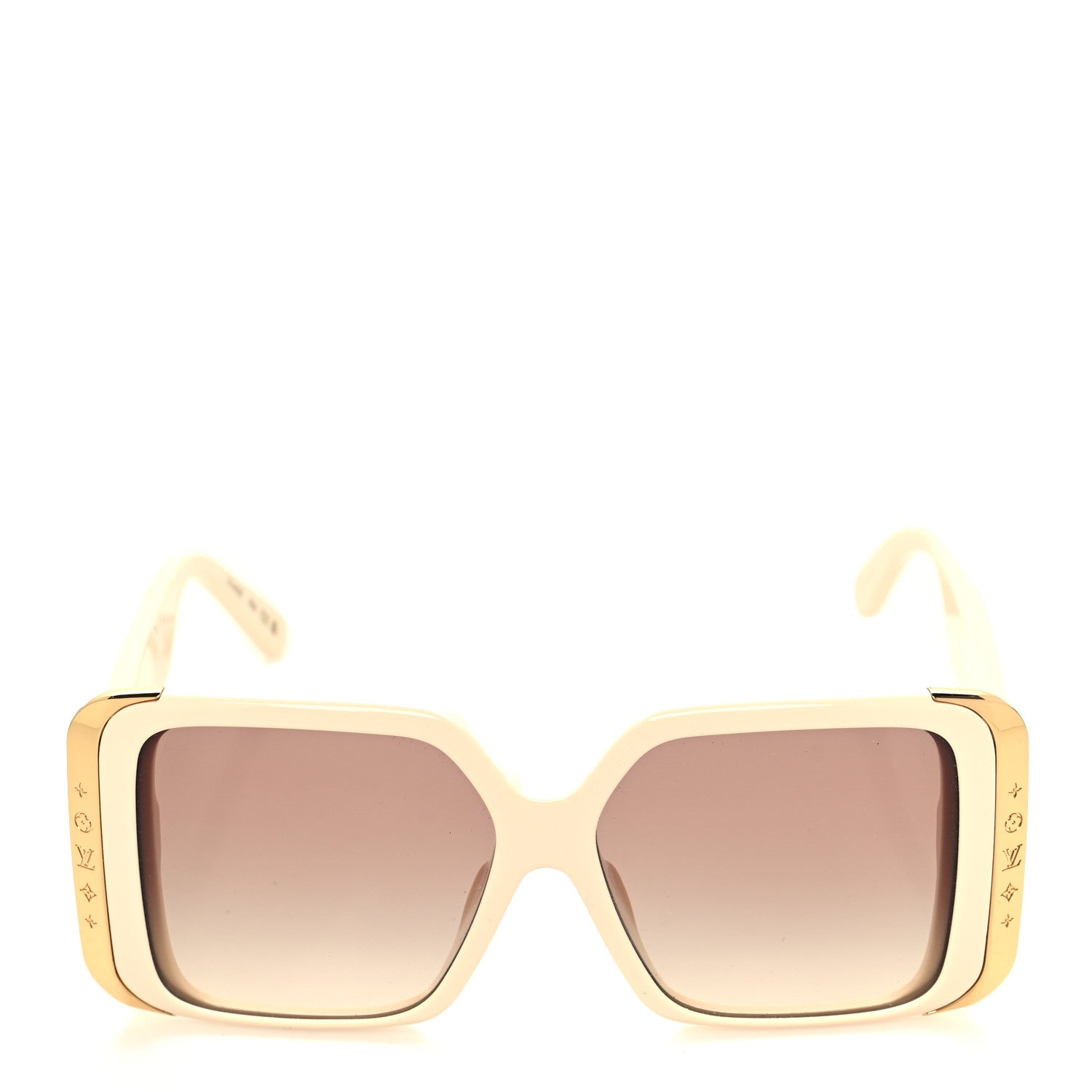 Louis Vuitton Acetate LV Moon Square Sunglasses Z1652E White 2 of 8