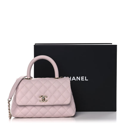 Chanel Caviar Quilted Mini Coco Handle Flap Lilas Lilac 13 of 13