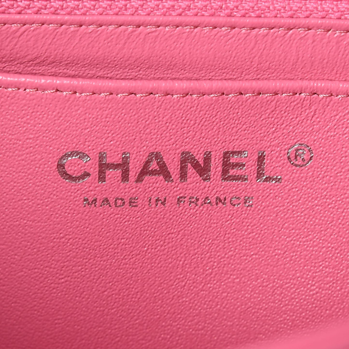 Lambskin Quilted Mini Rectangular Flap Pink