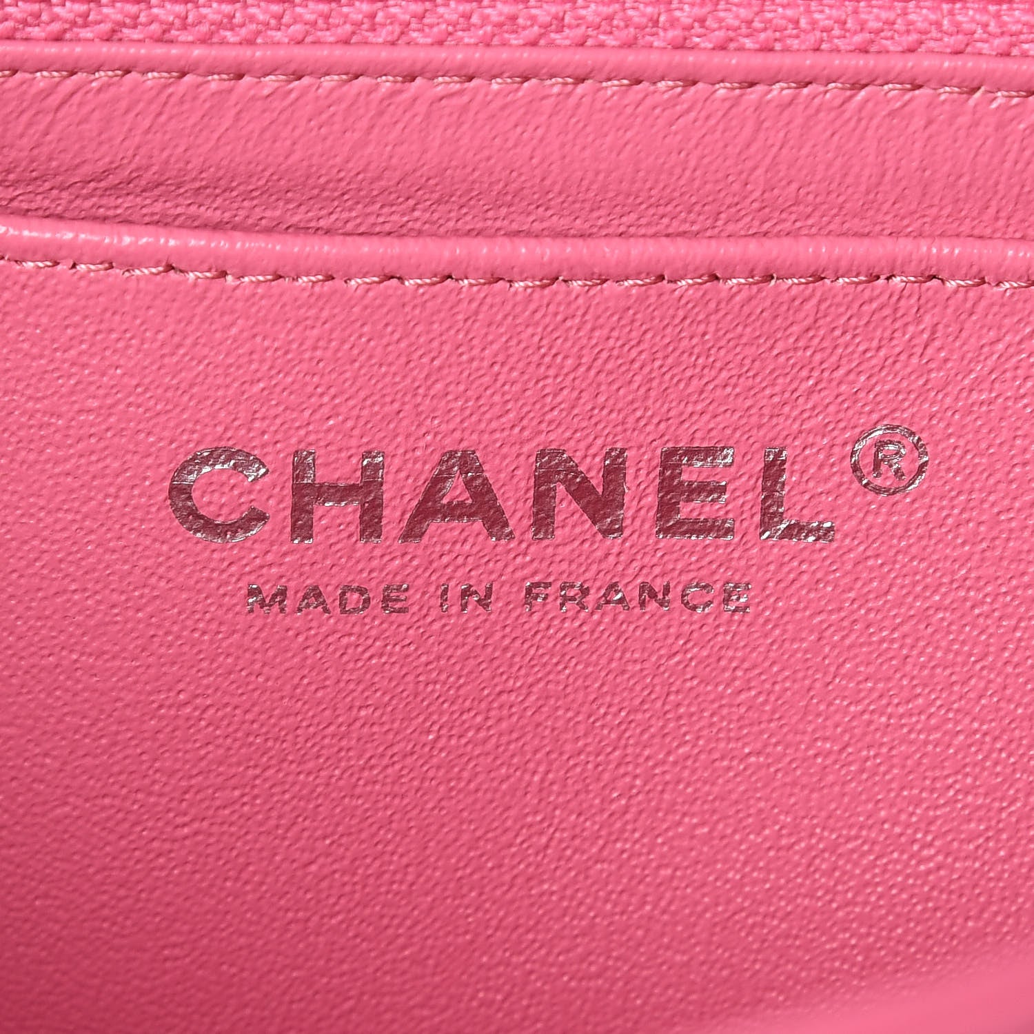 Chanel Lambskin Quilted Mini Rectangular Flap Pink 6 of 8