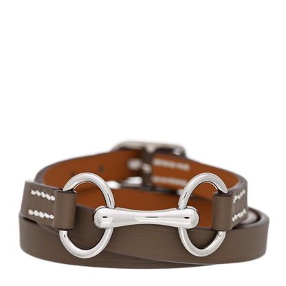 Hermes Swift Heritage Equestre Triple Tour Bracelet Etoupe 1 of 7