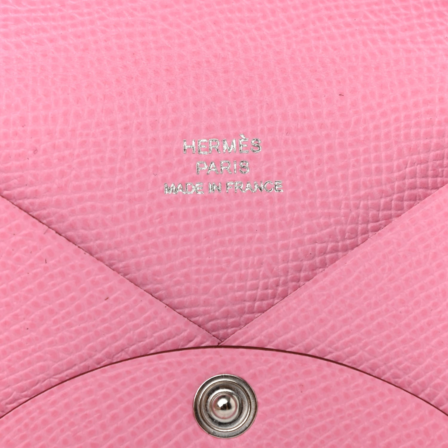 Hermes Epsom Calvi Card Case 5P Pink 6 of 7