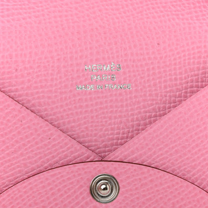 Hermes Epsom Calvi Card Case 5P Pink 6 of 7