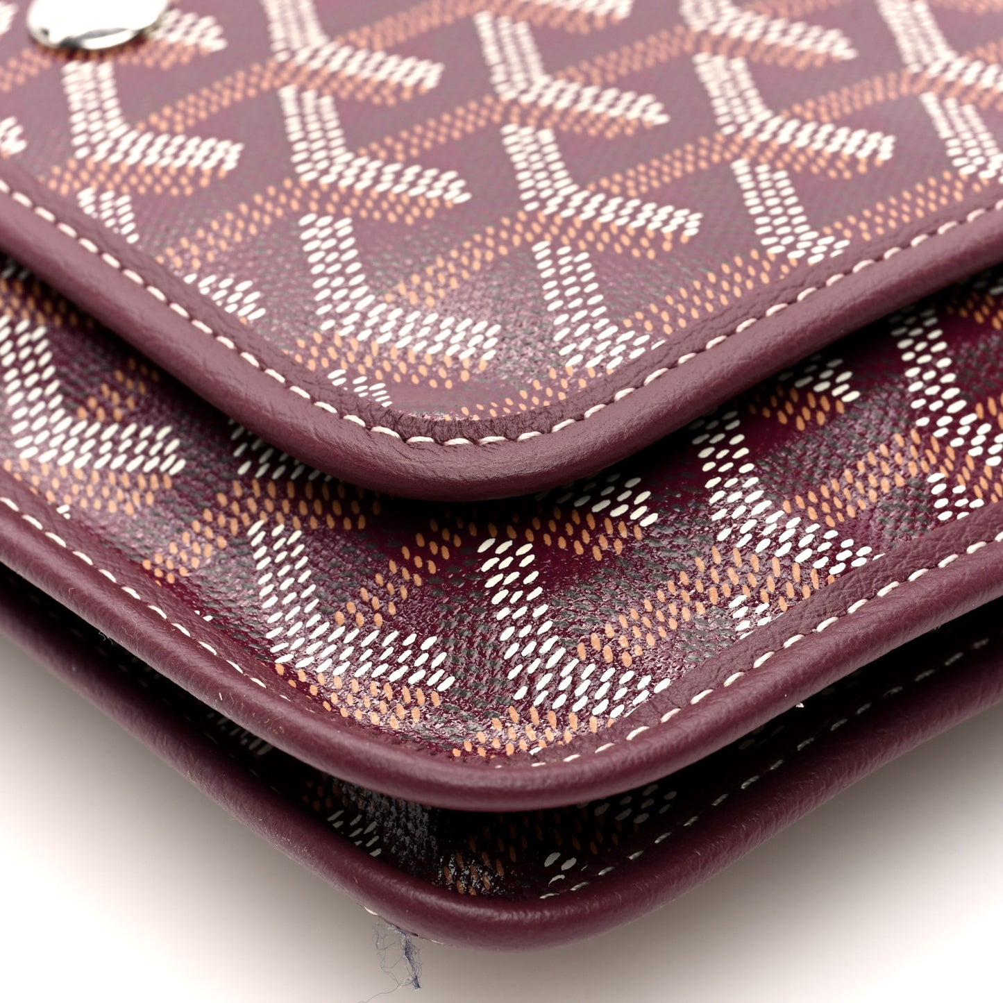 Goyardine Plumet Wallet Clutch Burgundy