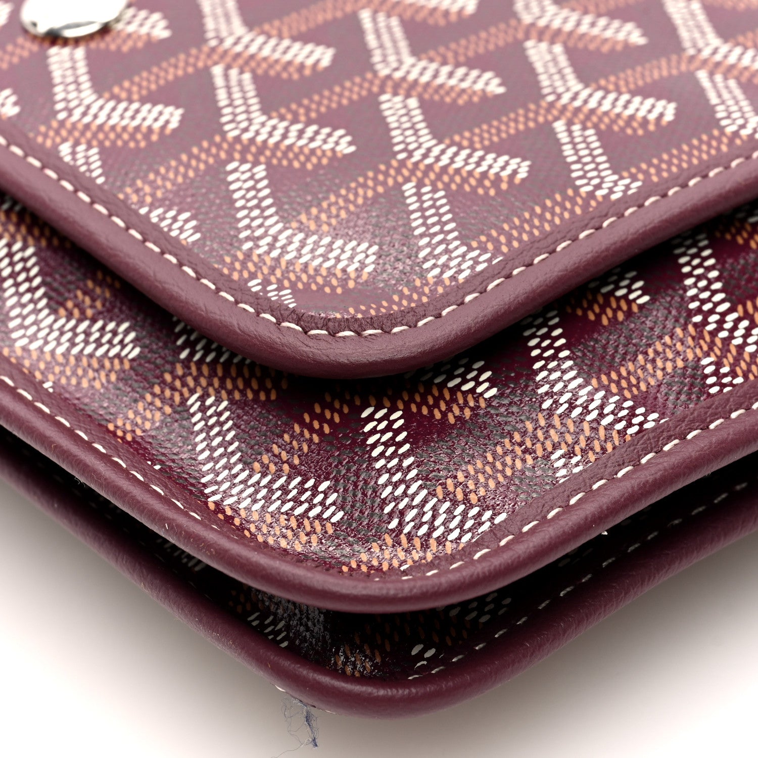Goyard Goyardine Plumet Wallet Clutch Burgundy 11 of 11