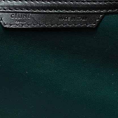 Celine Smooth Calfskin Mini Luggage Bag Bottle Green Black 6 of 9