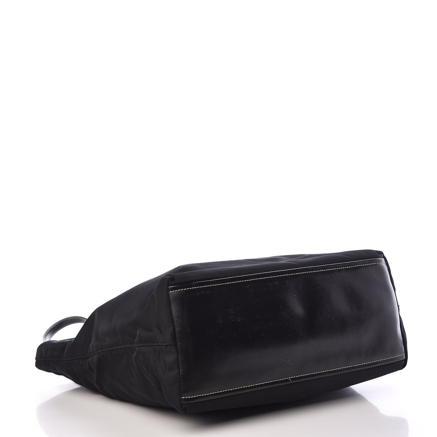 Tessuto Nylon Soft Calf Tote Nero Black