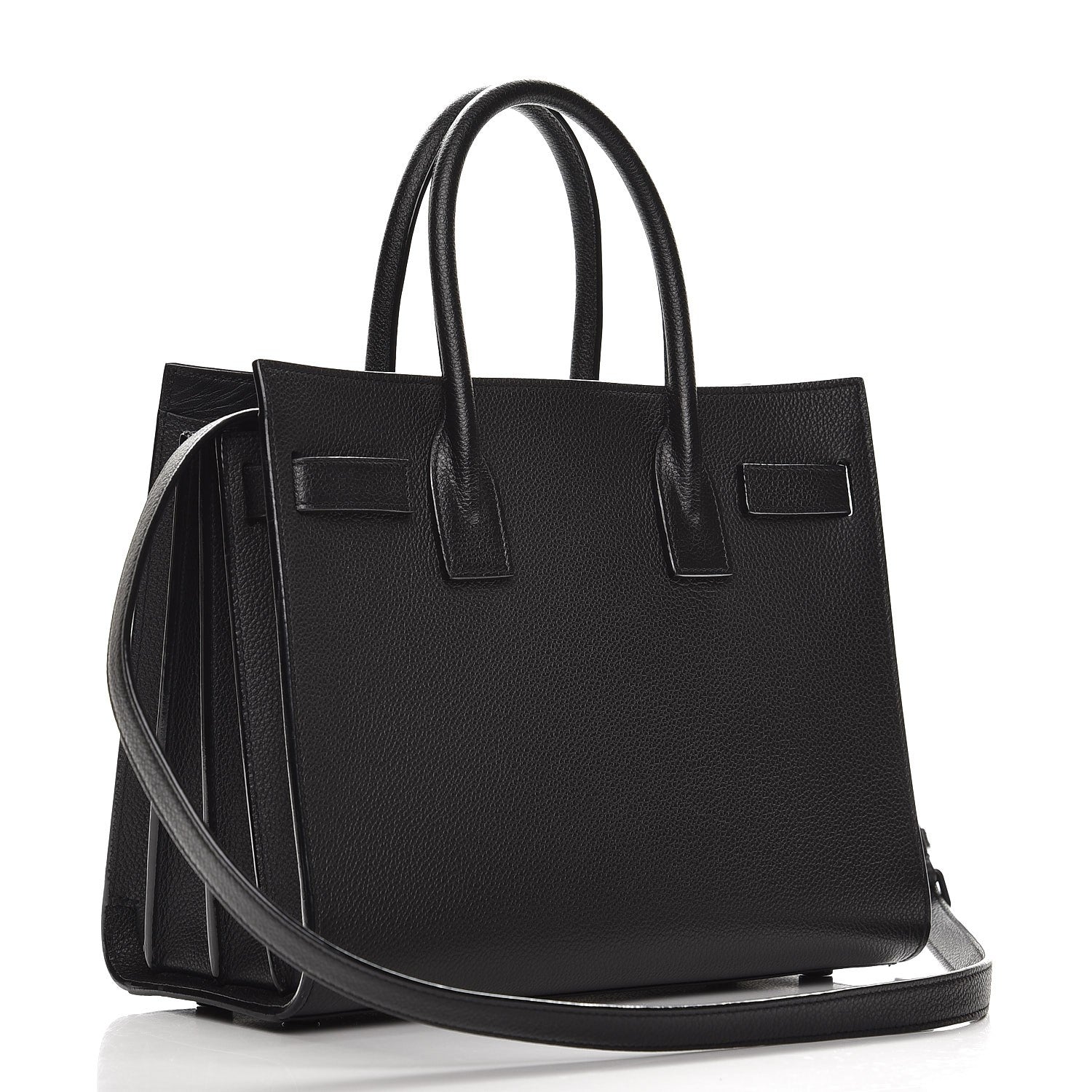 Saint Laurent Grained Calfskin Baby Sac De Jour Black 4 of 9