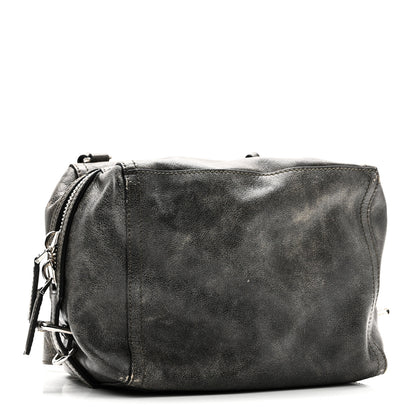 Givenchy Aged Calfskin Small Pandora Mens Crossbody Black Grey 4 of 9
