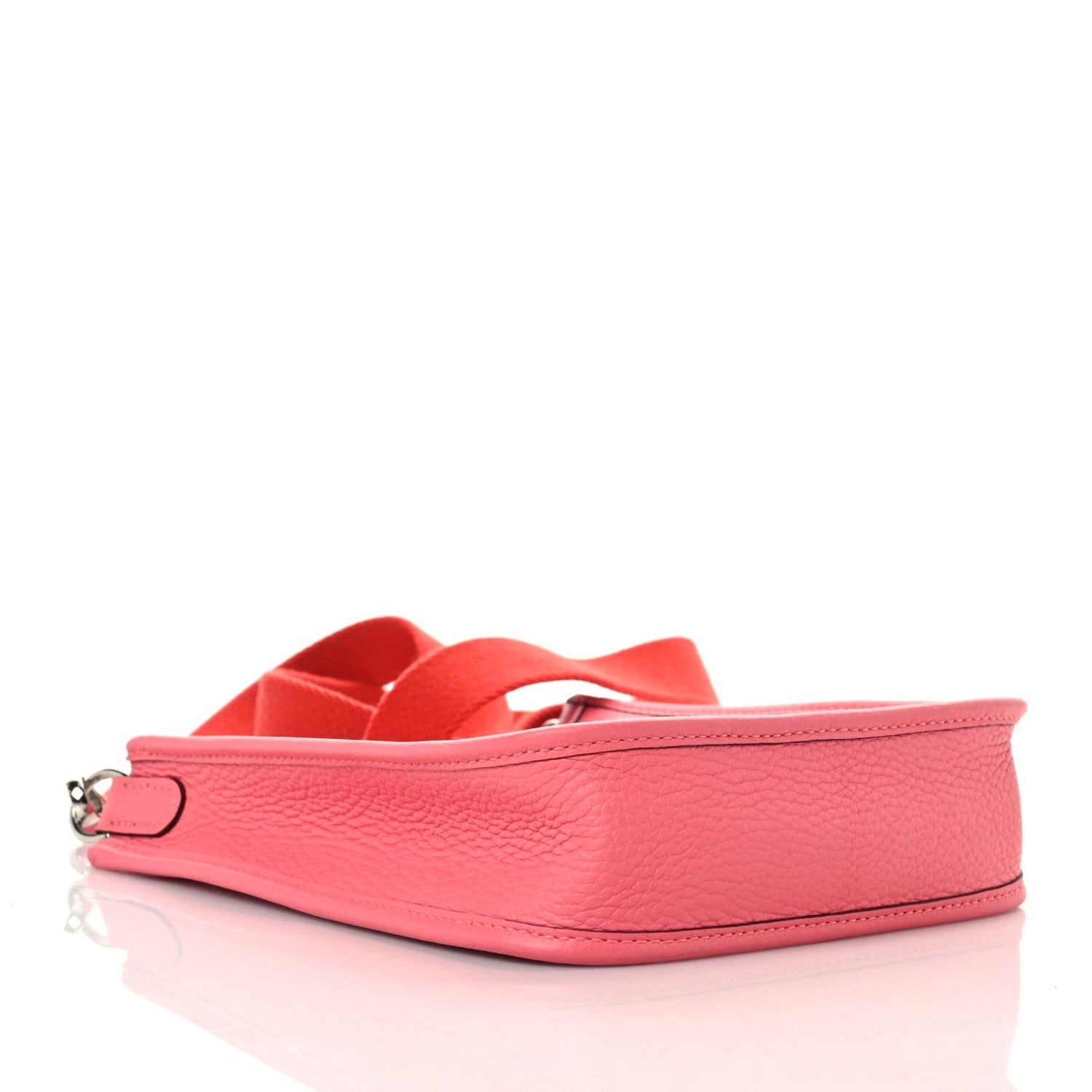 Hermes Taurillon Clemence Amazone Evelyne TPM Rose Azalee Rouge Pivoine 4 of 10
