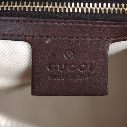 Gucci Monogram Vintage Web Medium Boston Dark Brown 13 of 18