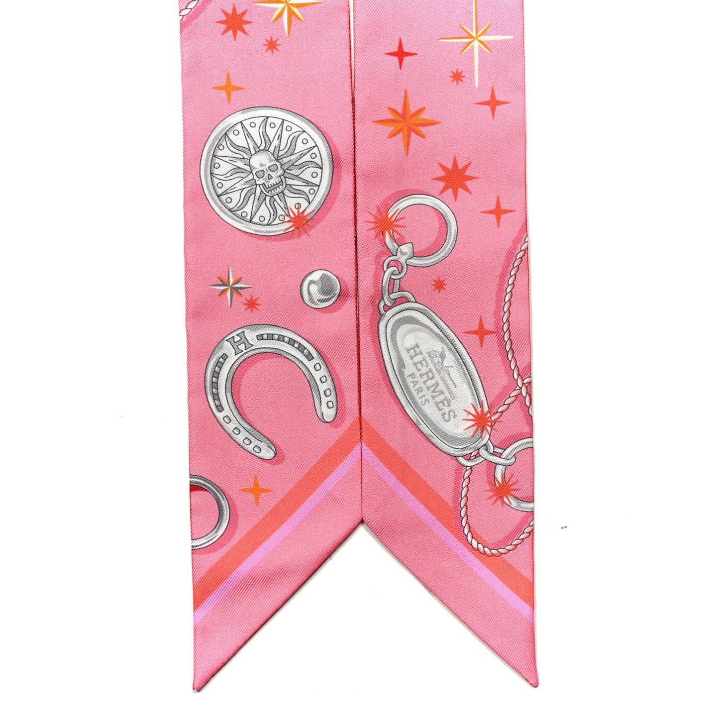 Silk C'est la Fete Twilly Rose Bonbon Orange
