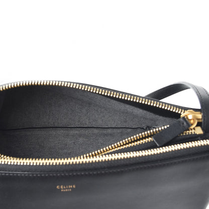 Celine Lambskin Large Trio Crossbody Bag Black 7 of 9