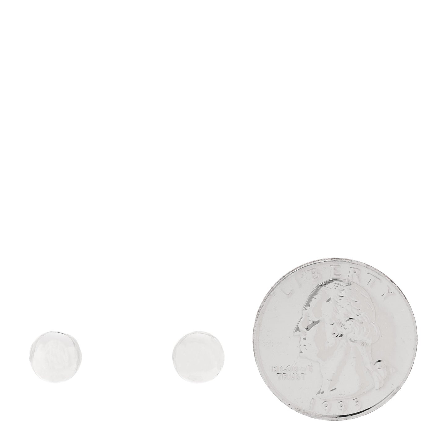 Sterling Silver 8mm Hardwear Ball Earrings