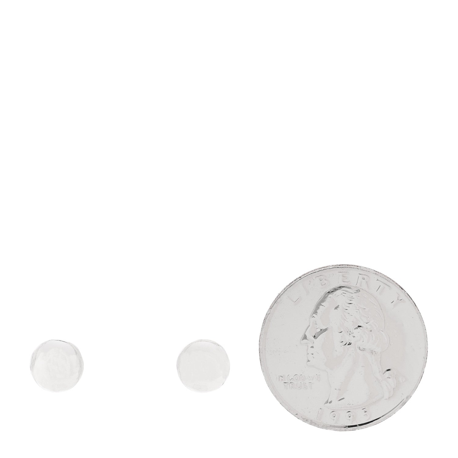 Tiffany Sterling Silver 8mm Hardwear Ball Earrings 2 of 4