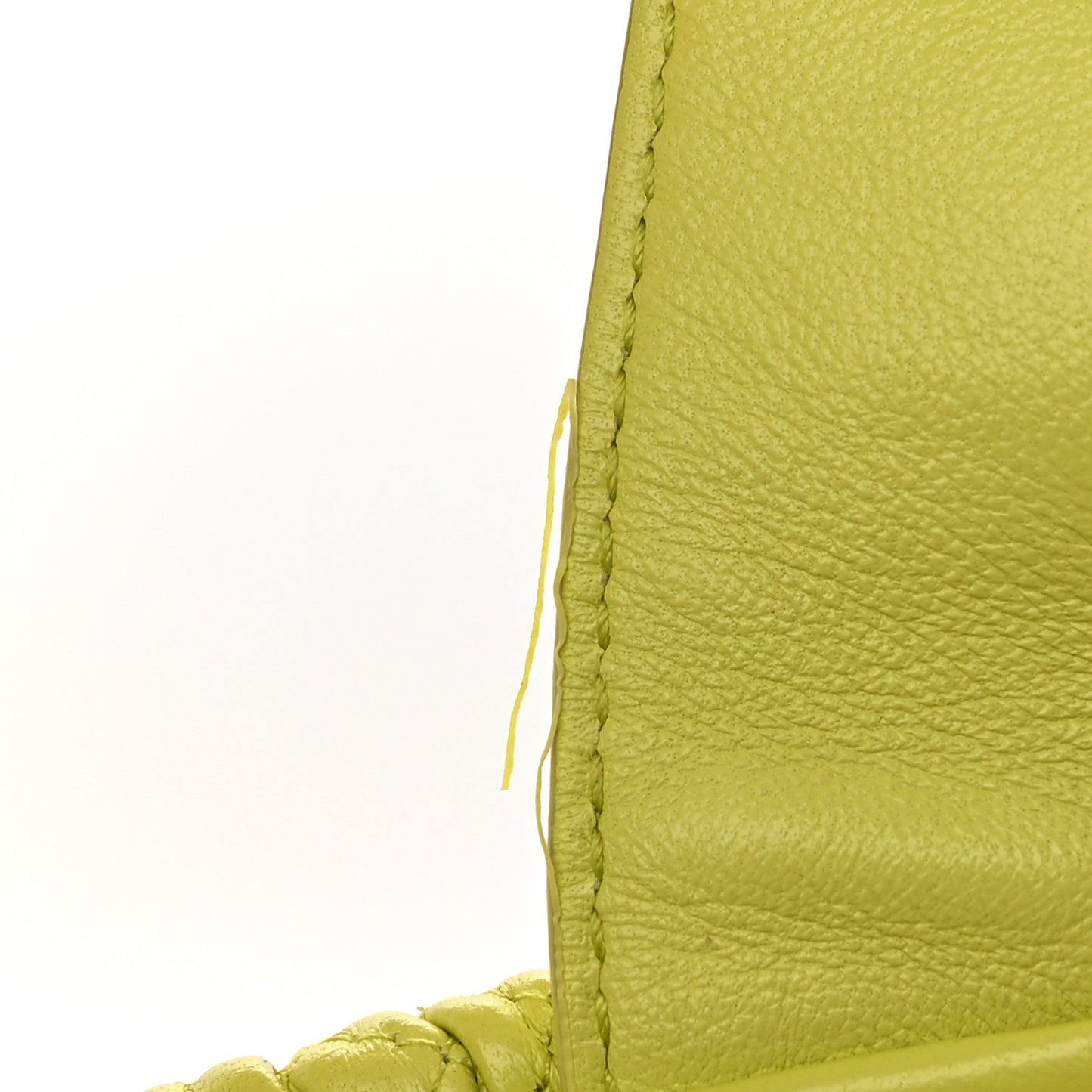 Lambskin Knit Large The Point Triangle Bag Seagrass