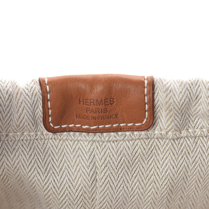 Hermes Canvas Barenia Fourbi 25 MM Pouch Naturel Fauve 6 of 9