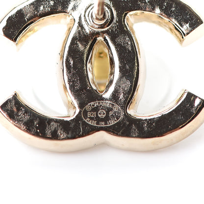 Chanel Pearl CC Earrings Gold 4 of 4
