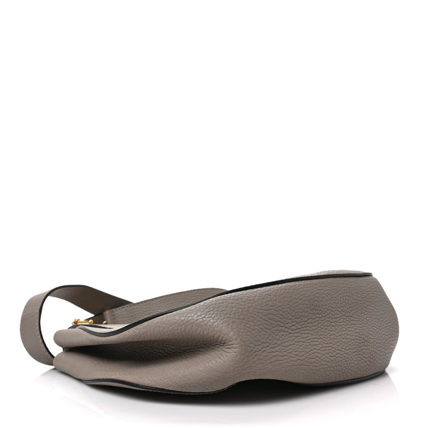 Grained Lambskin Large Drew Shoulder Bag Motty Grey