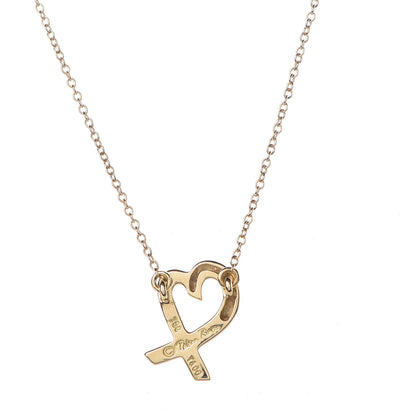 Tiffany 18K Yellow Gold Small Paloma Picasso Loving Heart Pendant Necklace 7 of 7