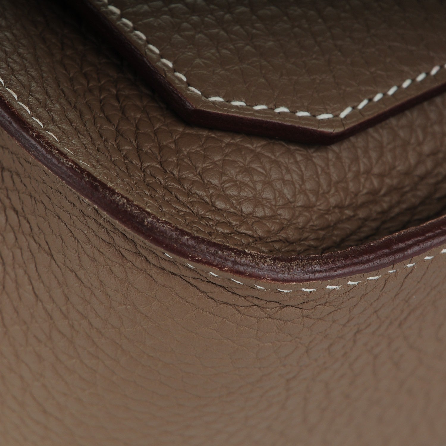 Hermes Taurillon Clemence Jypsiere 28 Etoupe 8 of 8