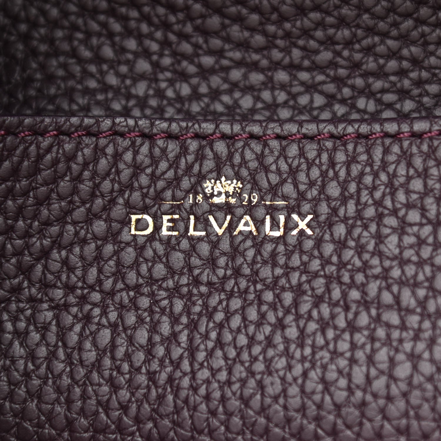 Delvaux Taurillon Pin Daily Surpique Bucket Deep Amethyst 6 of 11