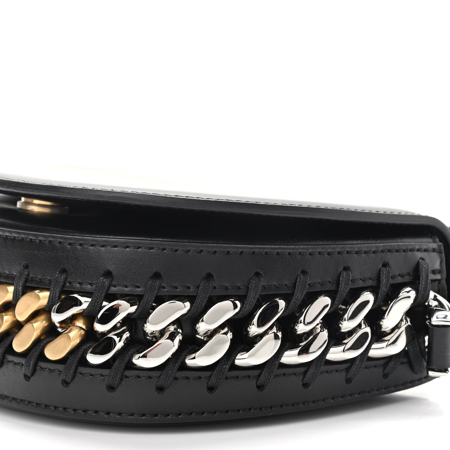 Eco Alter Nappa Medium Frayme Flap Shoulder Bag Black