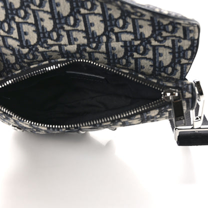 Christian Dior Oblique Mens Mini Saddle Bag Blue 5 of 9