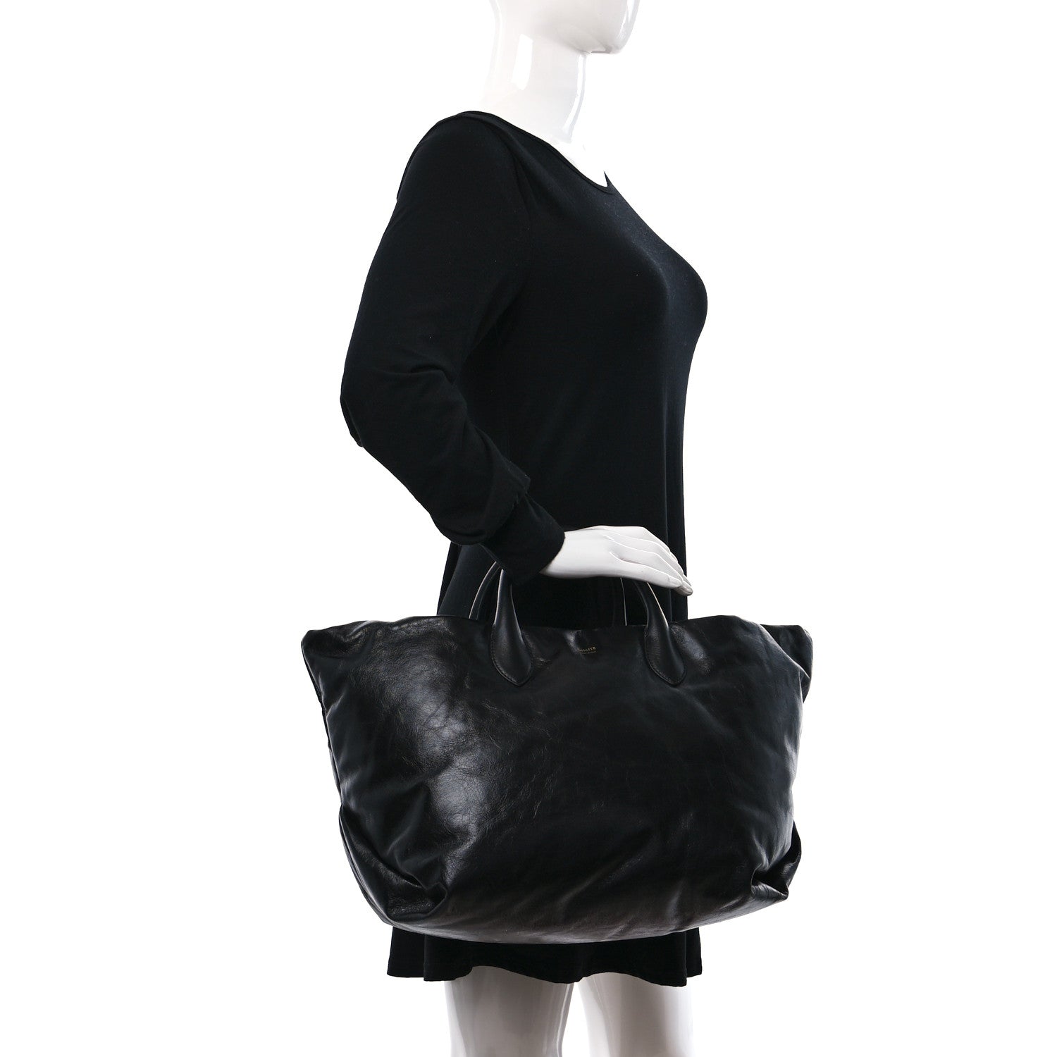 Khaite Calfskin Puffy Medium Amelia Tote Black 2 of 12