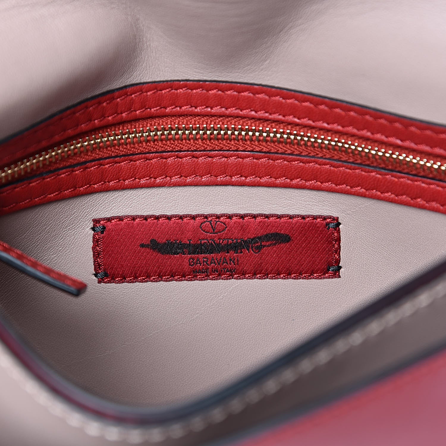 Valentino Garavani Nappa Rockstud Wristlet Clutch Rosso Valentino 6 of 10
