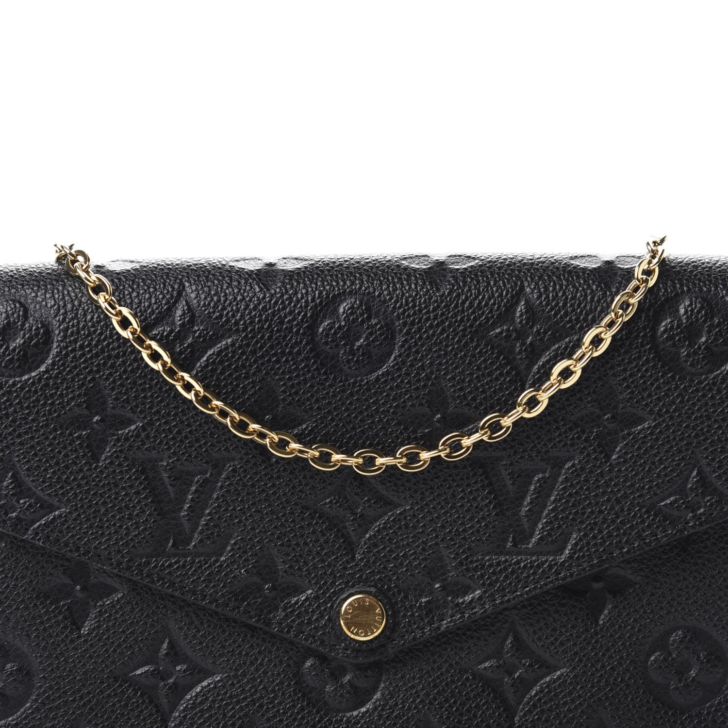 Louis Vuitton Empreinte Pochette Felicie Chain Wallet Black 12 of 13