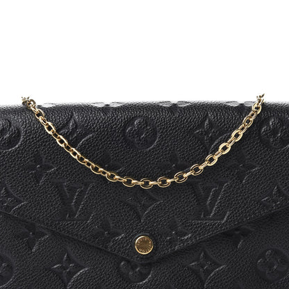 Louis Vuitton Empreinte Pochette Felicie Chain Wallet Black 12 of 13