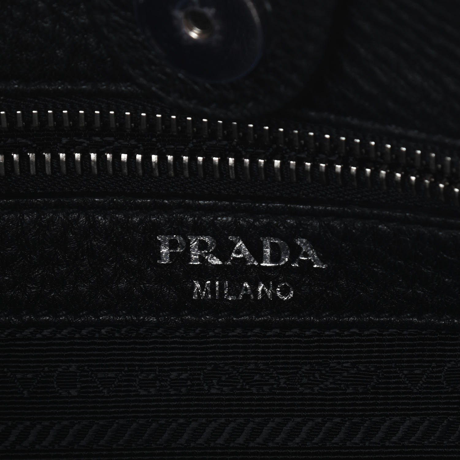 Prada Vitello Daino Bucket Bag Black 5 of 8