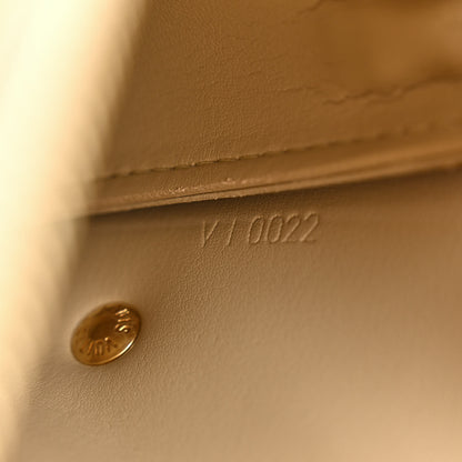 Louis Vuitton Vernis Lexington Fleurs Pochette Beige 7 of 13