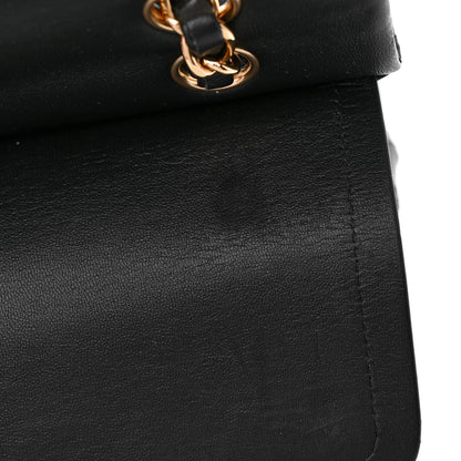 Chanel Lambskin Quilted Medium Double Flap Black 13 of 13