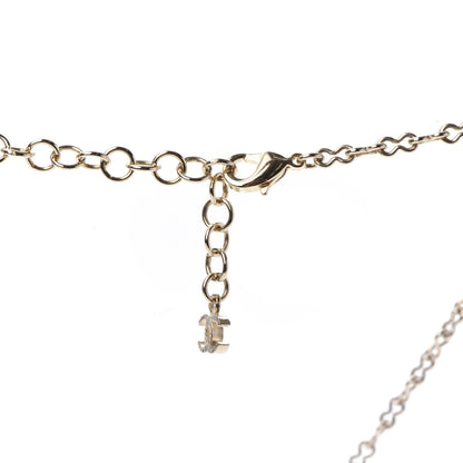 Chanel Resin Pearl Beaded CC Short Necklace Green White Pink 6 of 8