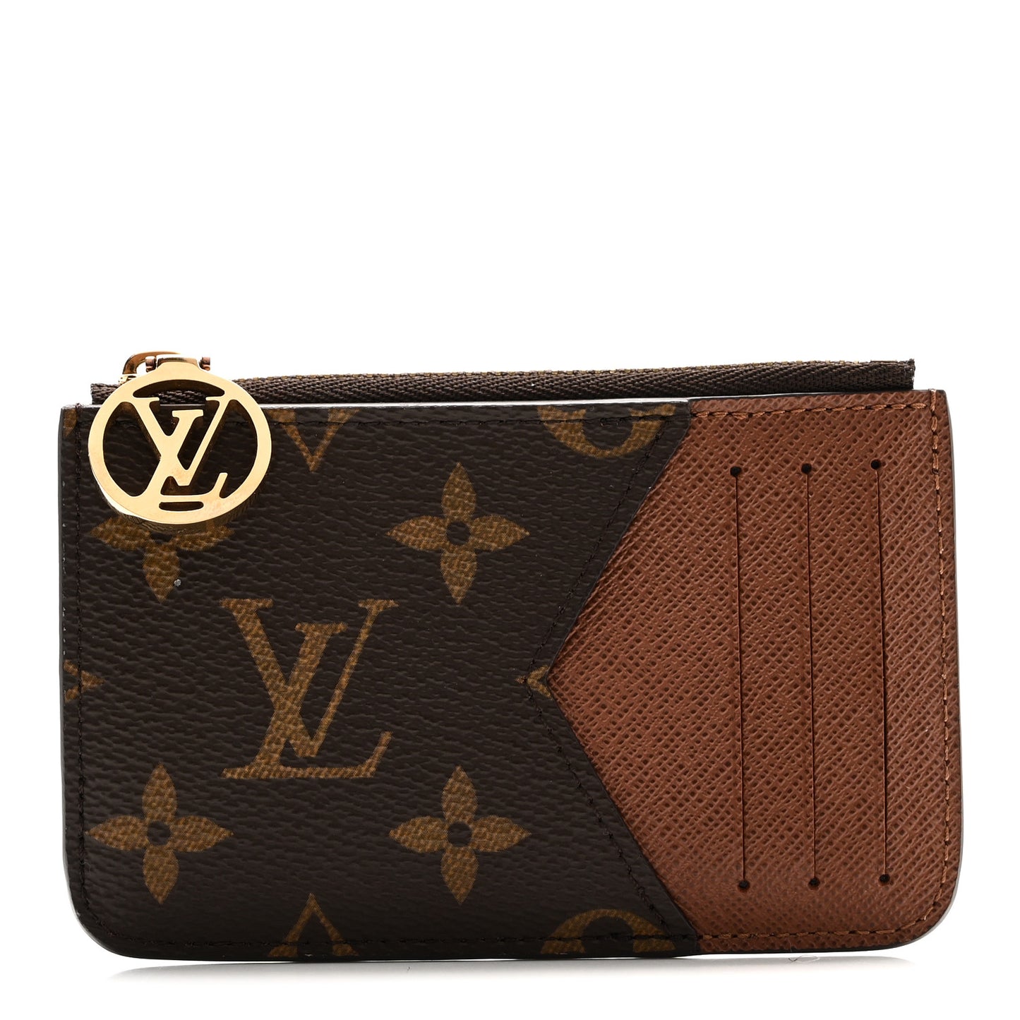 Monogram Zipped Romy Card Holder