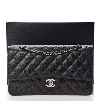Chanel Caviar Quilted Medium Double Flap Black 11 of 11
