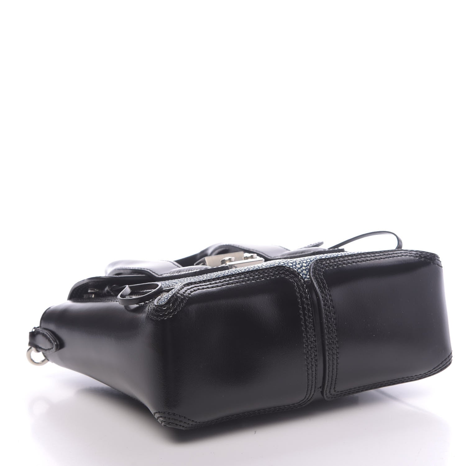 3.1 Phillip Lim 3.1 Smooth Calfskin Stingray Mini Pashli Satchel Black 4 of 12