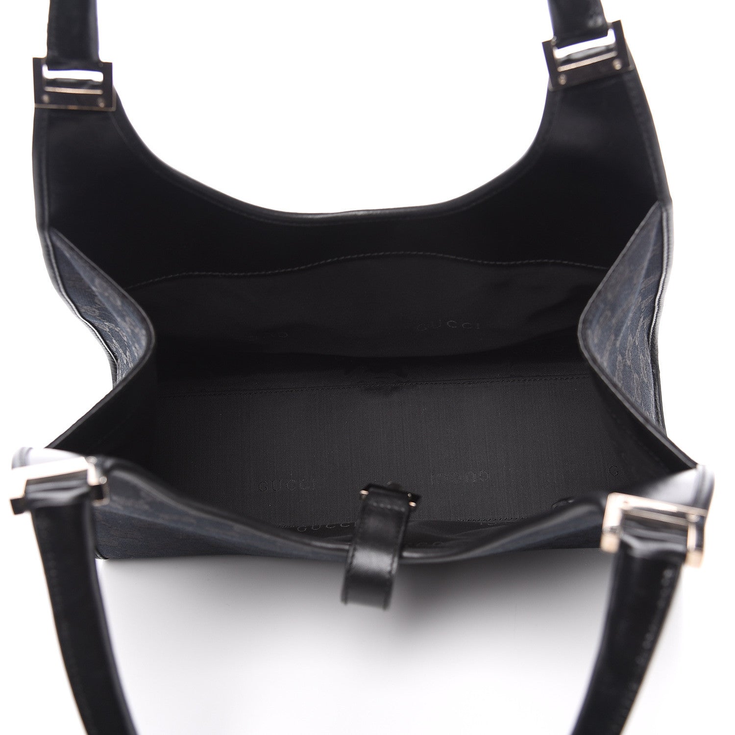 Gucci Monogram Bardot Shoulder Bag Black 4 of 14