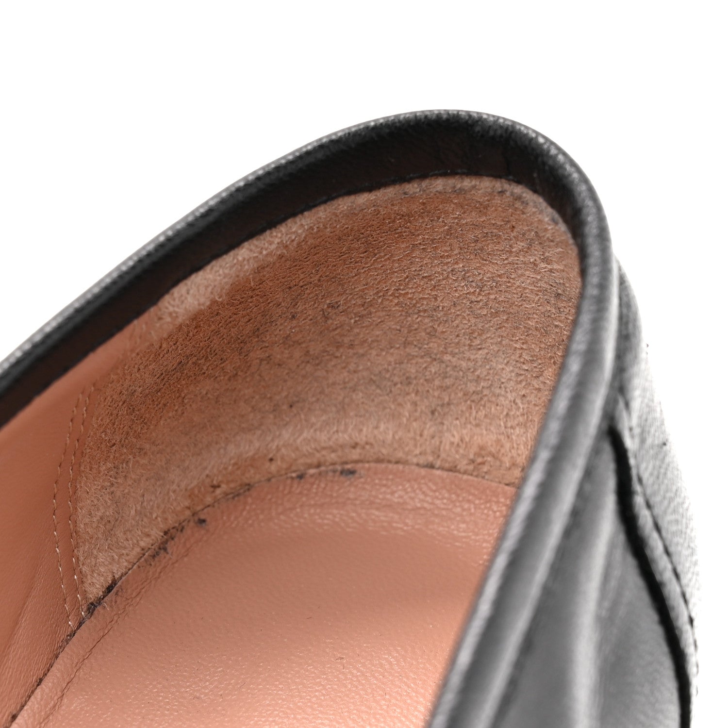 Hermes Goatskin Womens Paris Loafers 40 Black 11 of 12