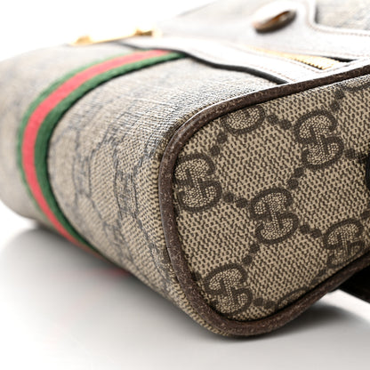 Gucci GG Supreme Monogram Web Small Ophidia Belt Bag 85 34 Dark Brown 11 of 13