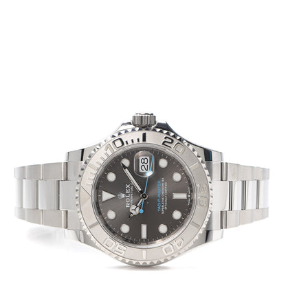 Rolex Stainless Steel Platinum 40mm Oyster Perpetual Date Yacht-Master Watch Slate 126622 2 of 6